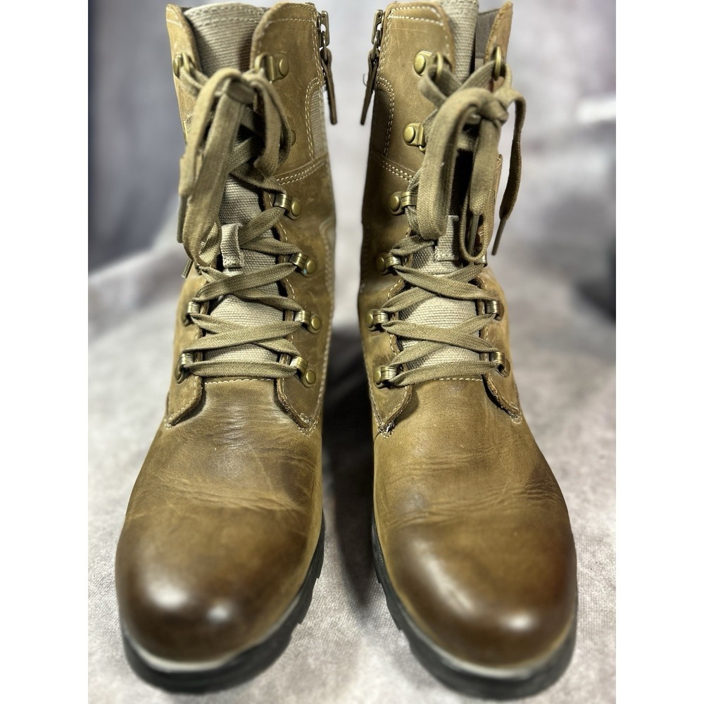 Sorel Emelie II Lace Boots Women's 8.5 Waterproof Leather Brown NL3042